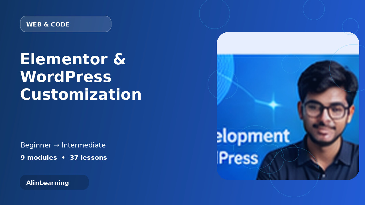 Elementor ও WordPress Customization
