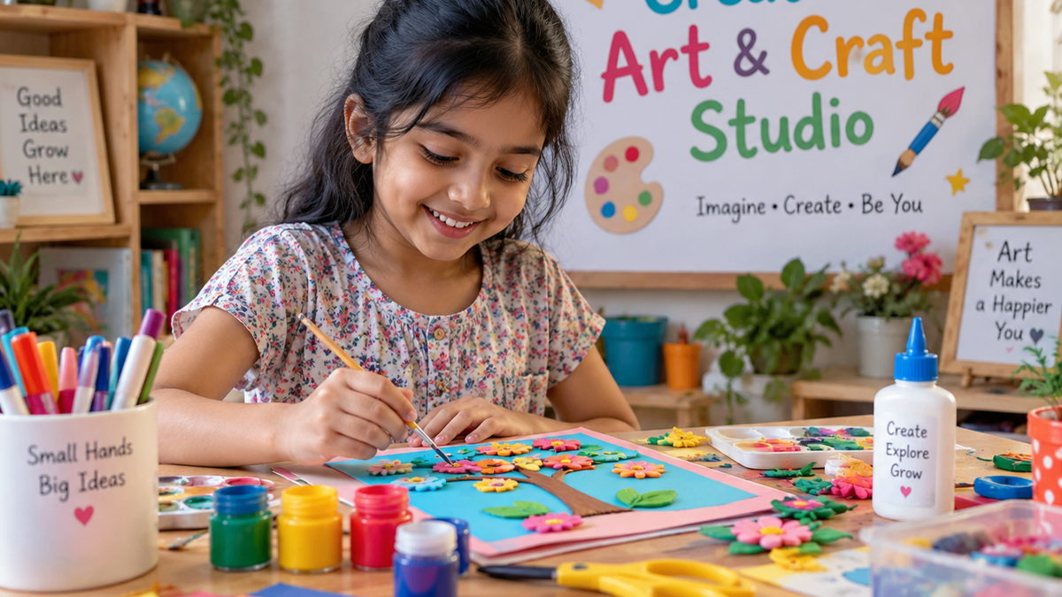 শিশুদের ক্রিয়েটিভ আর্ট ও ক্রাফট স্টুডিও | Creative Art & Craft Studio