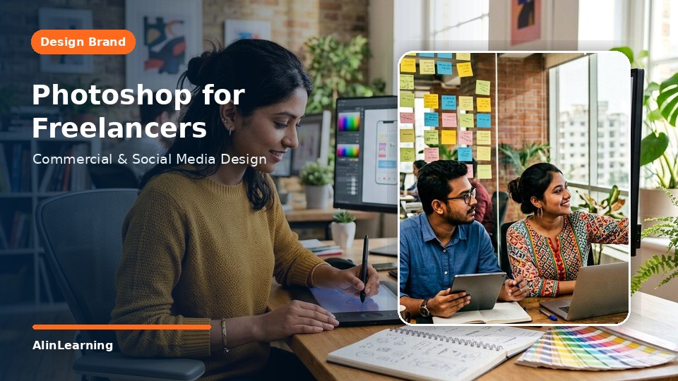 ফ্রিল্যান্সারদের জন্য Photoshop — কমার্শিয়াল ও সোশ্যাল মিডিয়া ডিজাইন